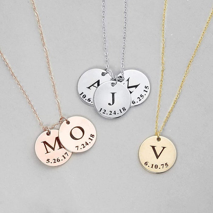 MignonandMignon Delicate Initial Necklace 