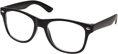 Retro Nerd Geek Oversized Black Framed Clear Lens Eye Glasses