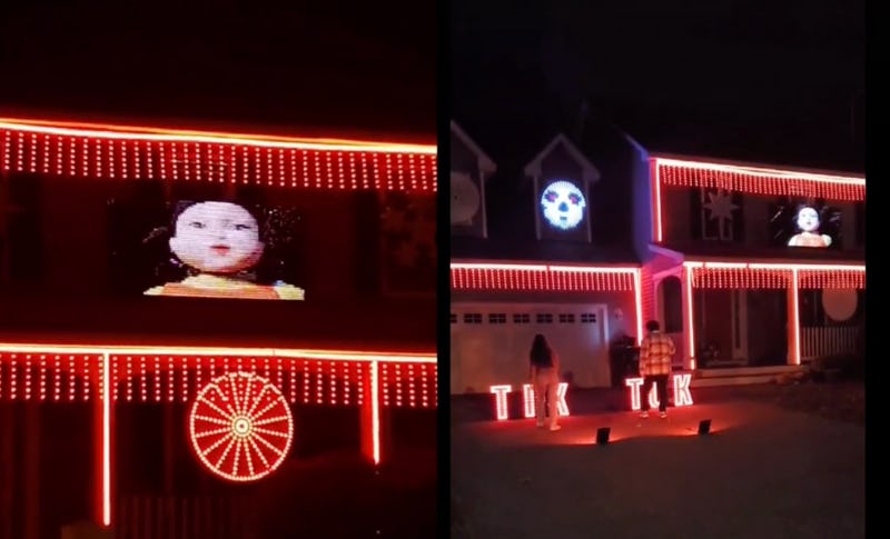 This TikToker's 'Squid Game' Halloween Decorations Look So Realistic