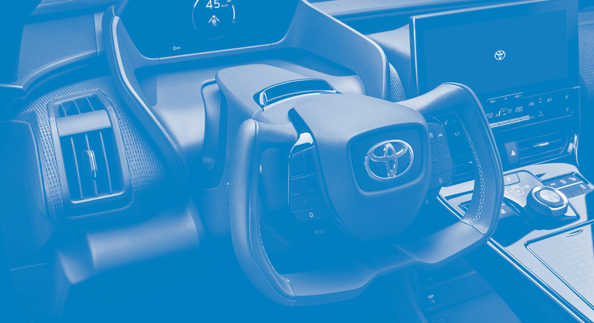 Toyota's BZ4X electric SUV with yoke steering option. EV. Evs. electric vehicles