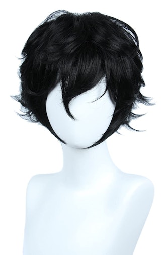 Amazon Linfairy Short Black Layered Cosplay Wig