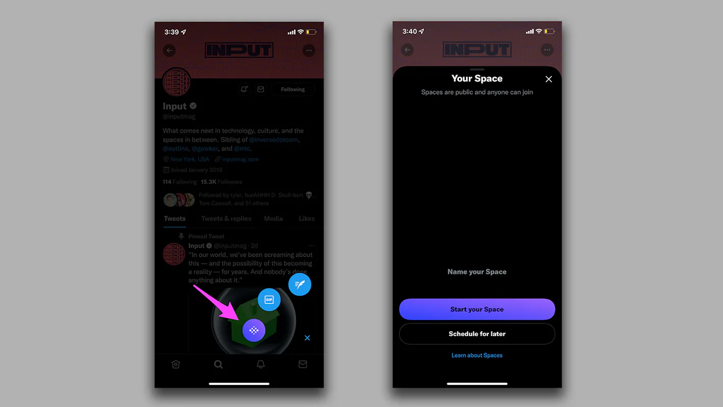 How to host a Twitter Space