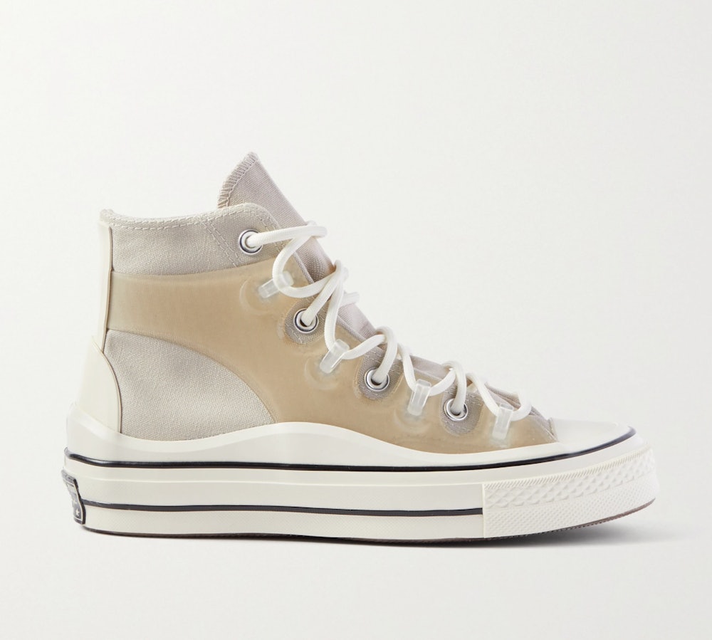 Chuck Taylor All Star 70 rubber-trimmed canvas high-top sneakers