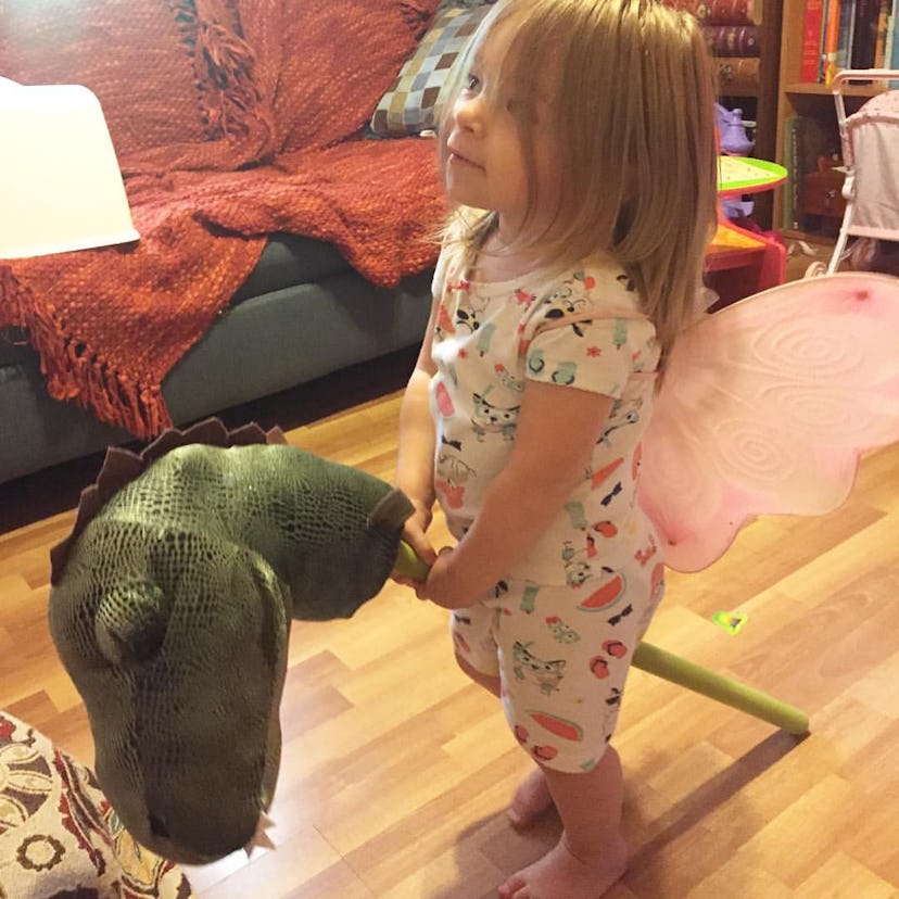 Fairy wings can make anything into a costume.