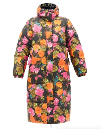 Ditsy Arctic Reversible Quilted Floral Coat