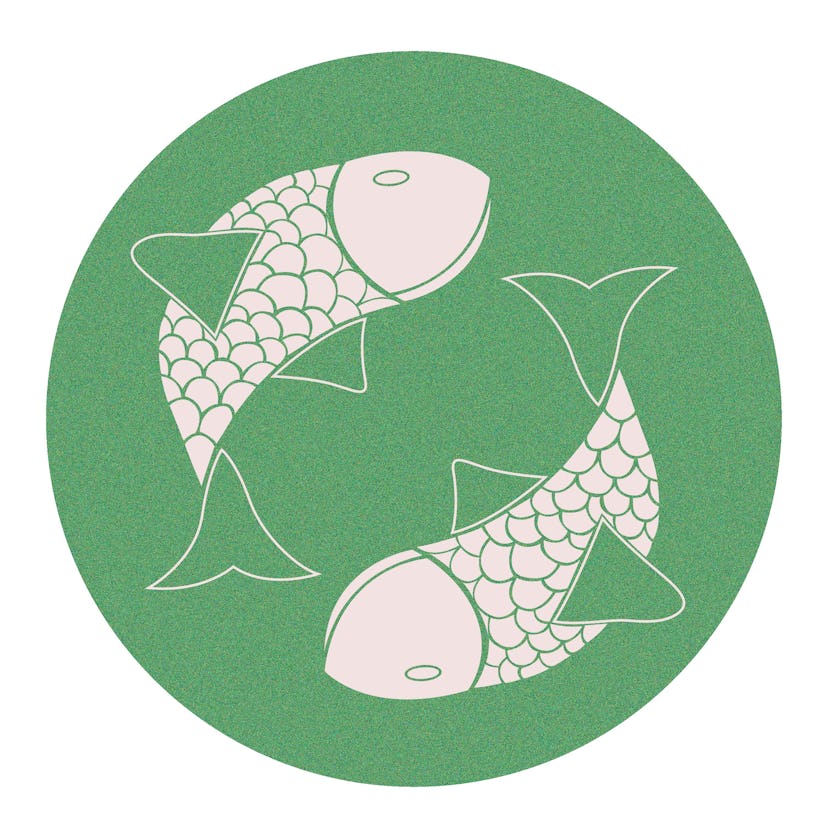 Pisces zodiac sign illustration