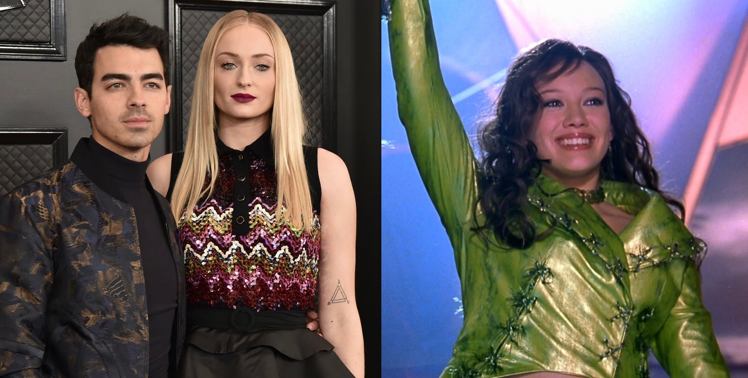 See Joe Jonas & Sophie Turner's 'Lizzie McGuire Movie' Costumes