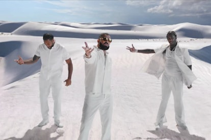 Drake, Future, and Young Thug in the "Way 2 Sexy" music video