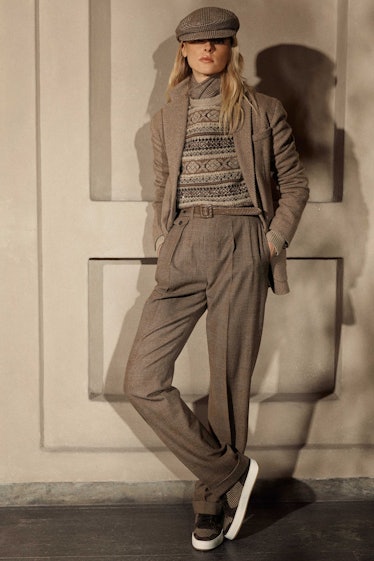 Model wears Ralph Lauren spring 2022 collection
