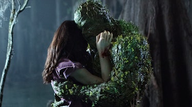 A scene from the movie 'Swamp Thing'