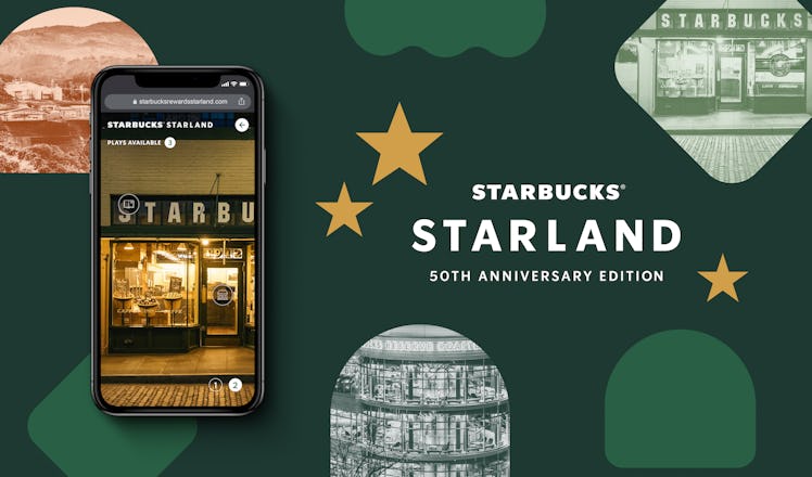 Here's how to play Starbucks' Starland 50th anniversary game.