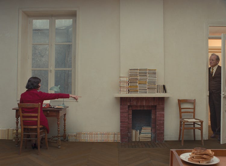 McDormand’s character has a relatively spare office, punctuated by stacks of books, toast, and a per...