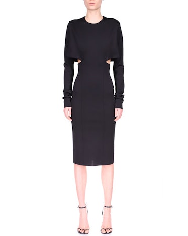 Givenchy Side-Cutout Viscose Milano Midi Dress