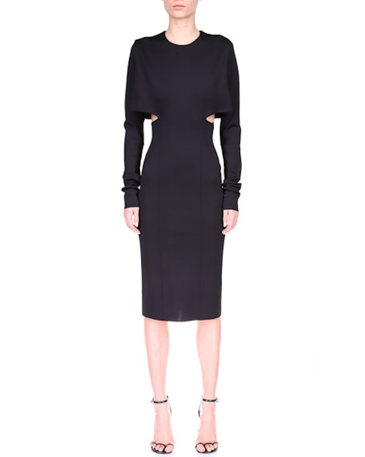 Givenchy Side-Cutout Viscose Milano Midi Dress