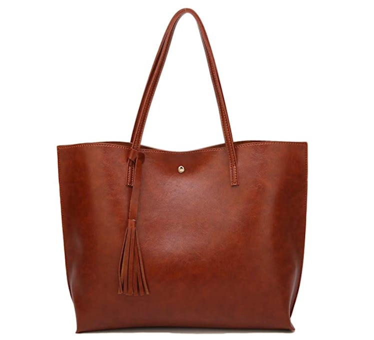 Dreubea Soft Faux Leather Tote 