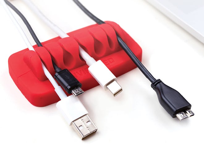 ENVISIONED Weighted Desktop Cord Holder and Cable Organizer