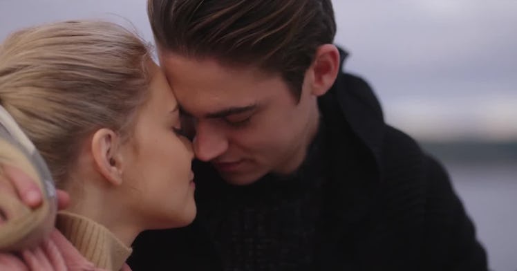 Josephine Langford as Tessa Young and Hero Fiennes-Tiffin as Hardin Scott in 'After We Fell'
