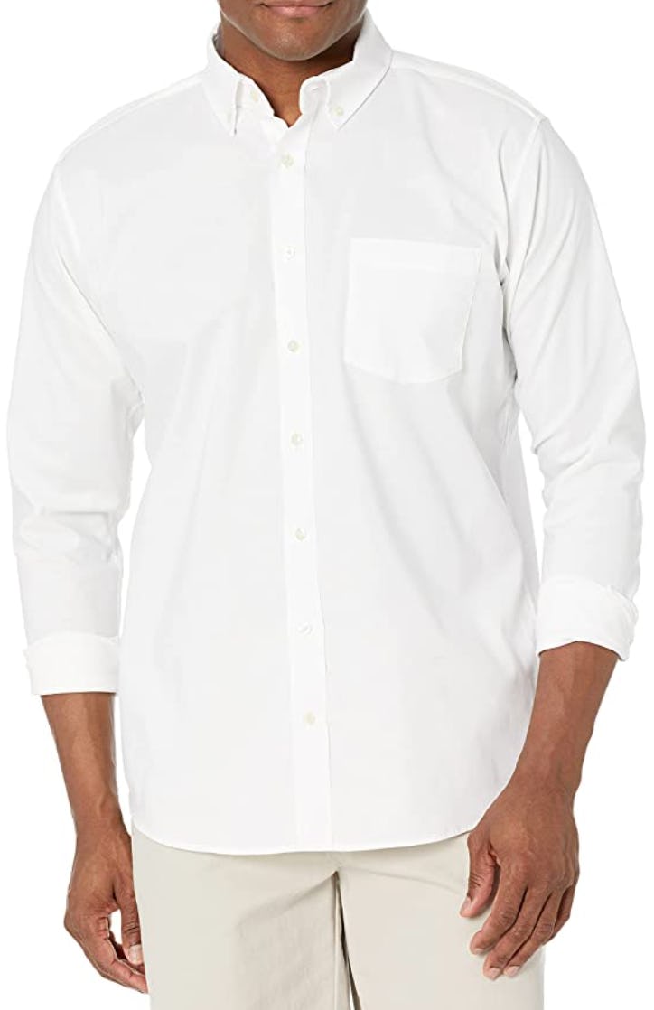 IZOD Uniform Men&rsquo;s Young Long Sleeve Button-Down Oxford Shirt