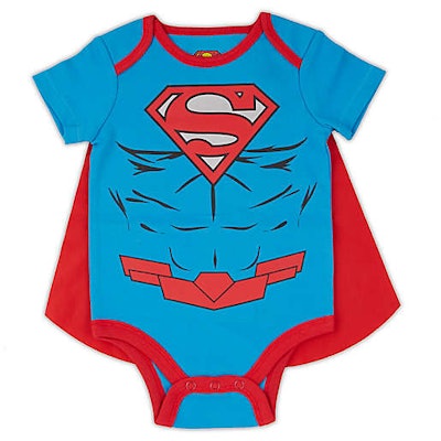 Warner Brothers® Superman® Caped Bodysuit in Blue