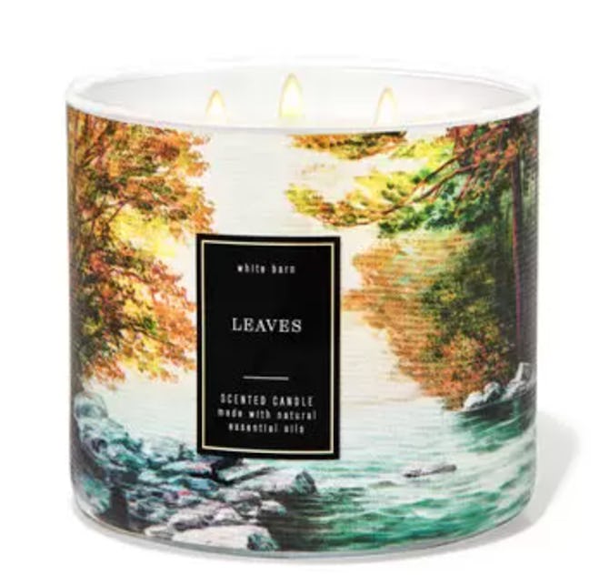 Leaves Three-Wick Candle