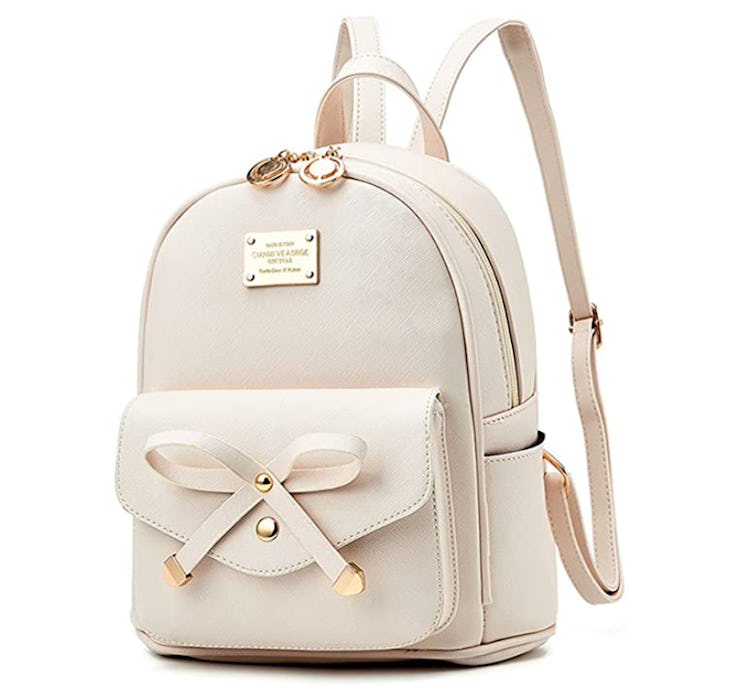 Bowknot  Leather Backpack 