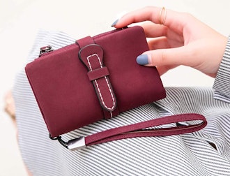 AOXONEL Small Bifold Leather Wallet