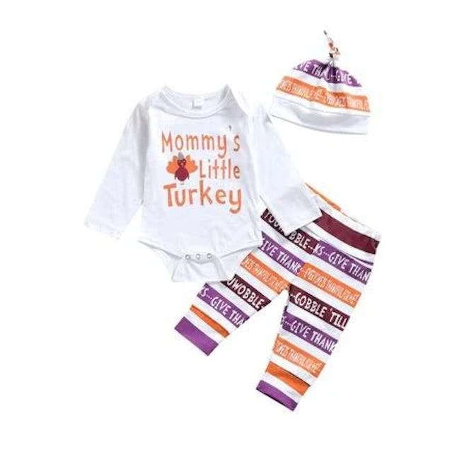 3Pc Baby Boys Thanksgiving Outfit