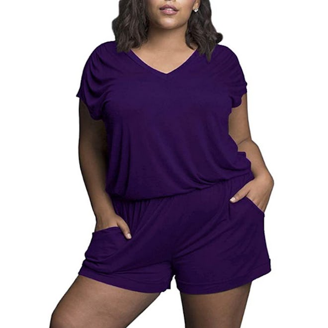 Yskkt Plus-Size Romper