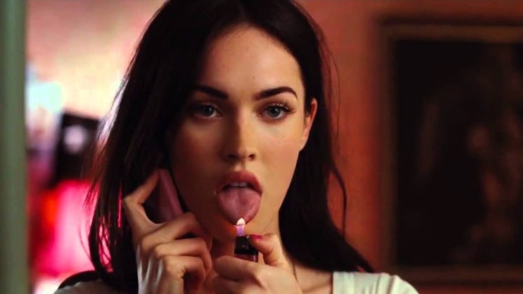Megan Fox taking a lighter to her tongue in Jennifer's Body