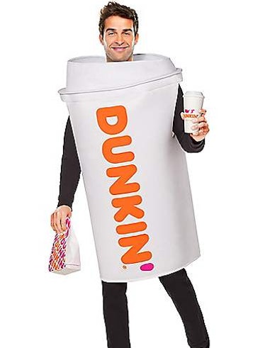 These Dunkin' Halloween costumes include the returning Hot Coffee cup ensemble.