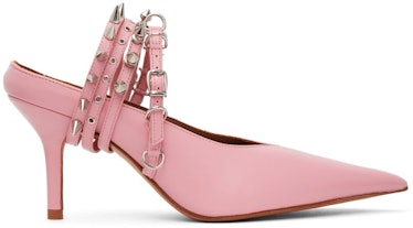 Pink Spike Mules
