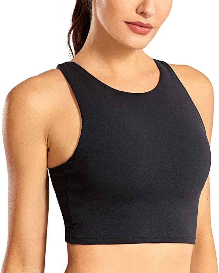 CRZ YOGA High Neck Longline Sports Bra