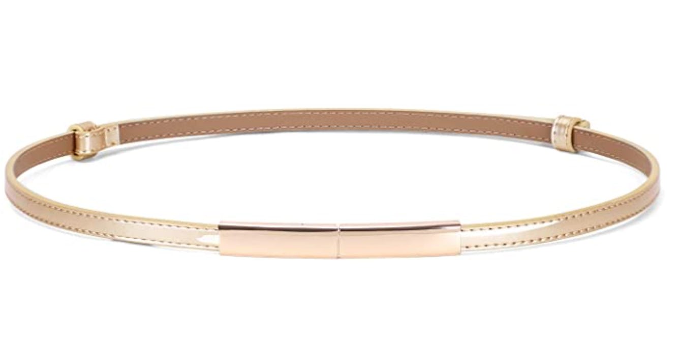 JASGOOD Women&rsquo;s Skinny Patent Leather Belt