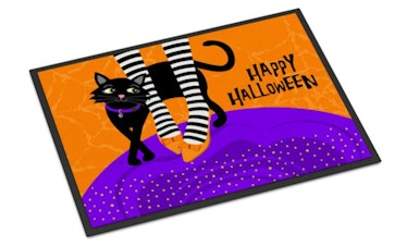 These Halloween doormats include classic options with witches and pumpkins.