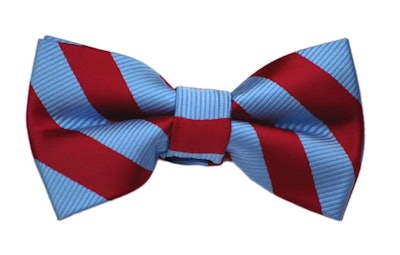 A red and blue striped bow tie can create a great Andy Bernard Halloween costume.