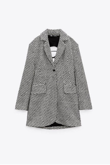 Zara's houndstooth blazer dress.