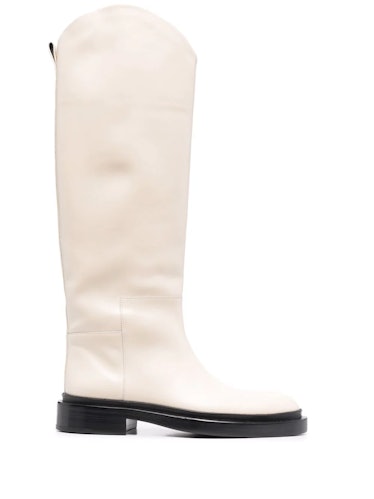Knee-Length Leather Boots