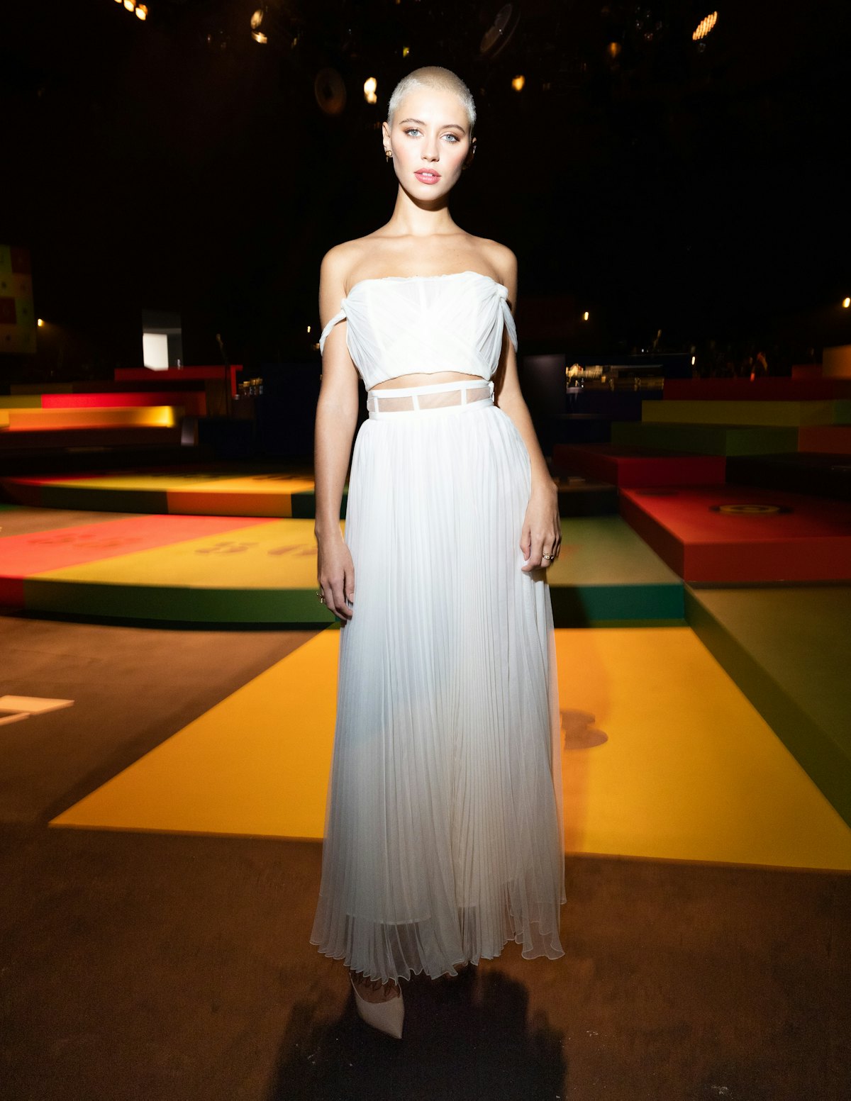  Iris Law attends the Dior Womenswear Spring/Summer 2022 show as part of Paris Fashion Week on Septe...