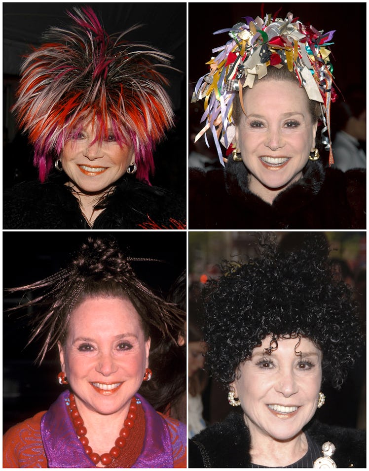 A variety of Adams's hairstyles throughout the years.