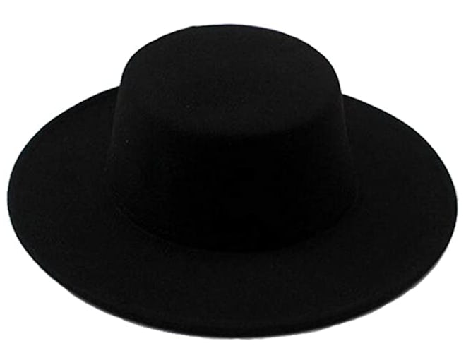 This classic flat-top hat can help you pull off the perfect hipster Erin from 'The Office' Halloween...