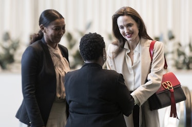  Angelina Jolie shakes hands with Assistant-Secretary General for Africa Bintou Keita