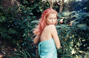 Kate Moss, photographed for Index magazine supplement, 1998.