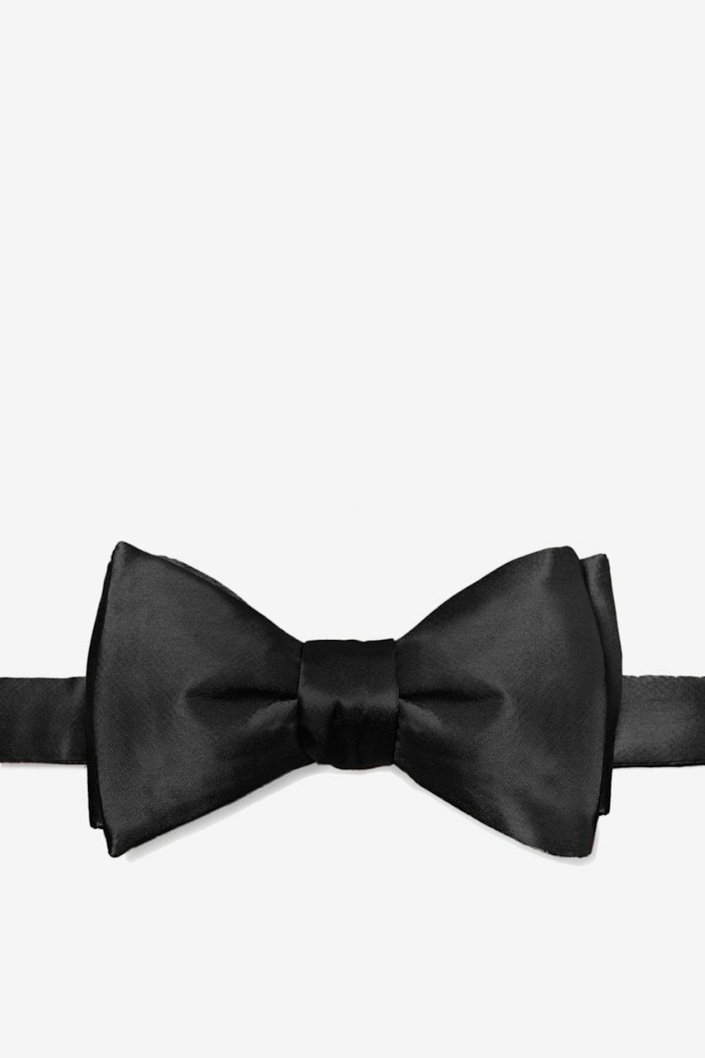 BLACK SELF-TIE BOW TIE