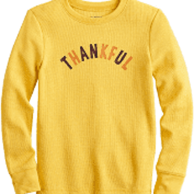 Boys 4-12 Jumping Beans "Thankful" Thermal Graphic Tee