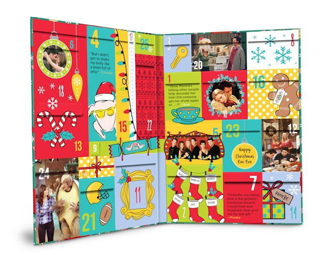 Product photo of the inside of the "Friends" 2021 Advent Calendar