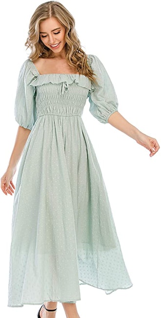 R.Vivimos Women Summer Half Sleeve Cotton Dress