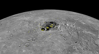 Mercury's north polar region