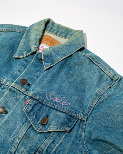Saie Vintage will sell curated pieces like this embroidered denim jacket from Large Lemonade.