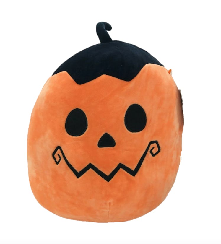 You can dress up this Jack-O-Lantern squishmallow with a squishmallow costume idea on TikTok.