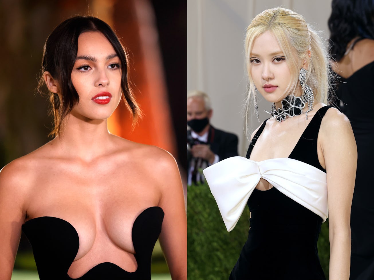 Olivia Rodrigo and Rosé from BLACKPINK.